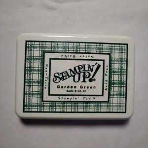 Stampin Up Garden Green Ink Pad Acid Free Water Based Non‎ Toxic Crafting